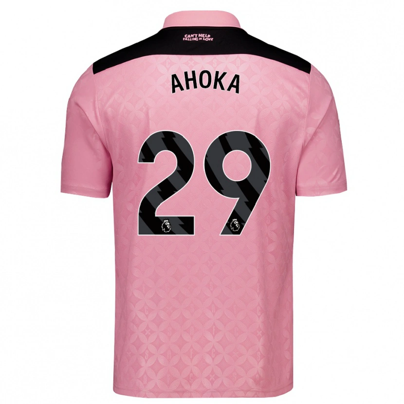 Danxen Kinder Jules Ahoka #29 Hellrosa Schwarz Auswärtstrikot Trikot 2026/27 T-Shirt