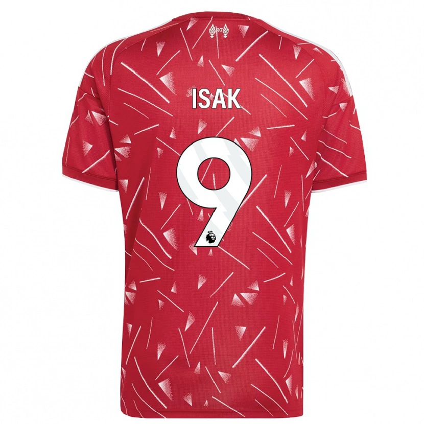 Danxen Kinder Alexander Isak #9 Weiß Rot Heimtrikot Trikot 2026/27 T-Shirt