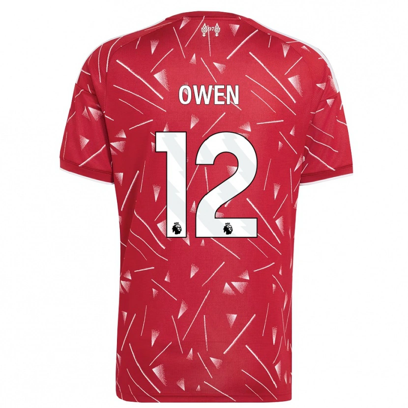 Danxen Kinder Harvey Owen #12 Weiß Rot Heimtrikot Trikot 2026/27 T-Shirt