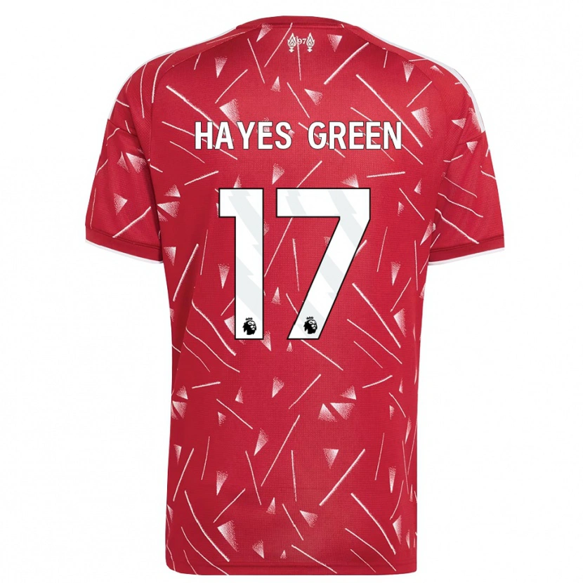 Danxen Kinder Charlie Hayes-Green #17 Weiß Rot Heimtrikot Trikot 2026/27 T-Shirt