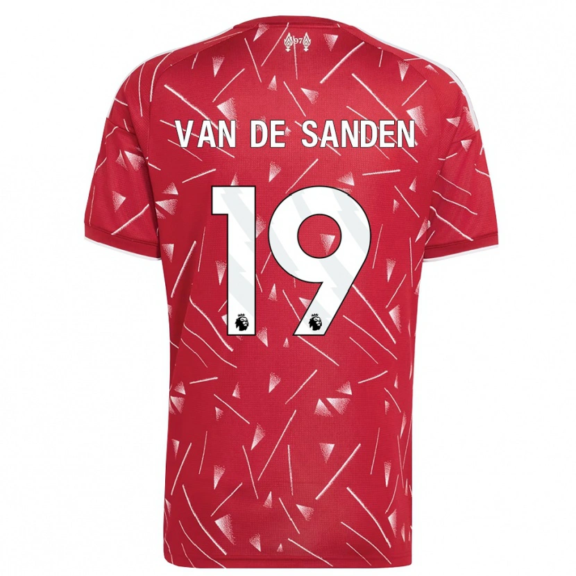Danxen Kinder Shanice Van De Sanden #19 Weiß Rot Heimtrikot Trikot 2026/27 T-Shirt