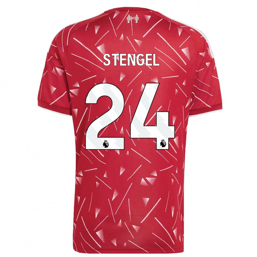 Danxen Kinder Katie Stengel #24 Weiß Rot Heimtrikot Trikot 2026/27 T-Shirt