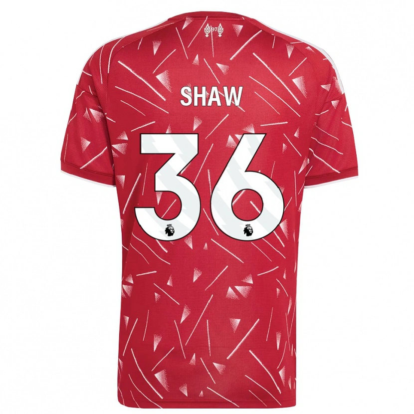 Danxen Kinder Zara Shaw #36 Weiß Rot Heimtrikot Trikot 2026/27 T-Shirt