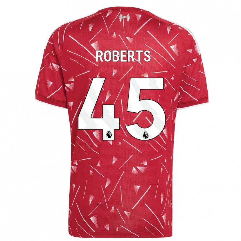 Danxen Kinder Iwan Roberts #45 Weiß Rot Heimtrikot Trikot 2026/27 T-Shirt