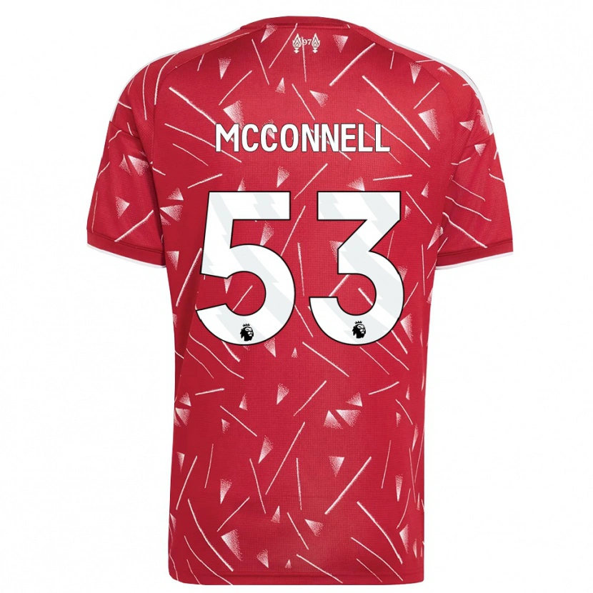 Danxen Kinder James Mcconnell #53 Weiß Rot Heimtrikot Trikot 2026/27 T-Shirt
