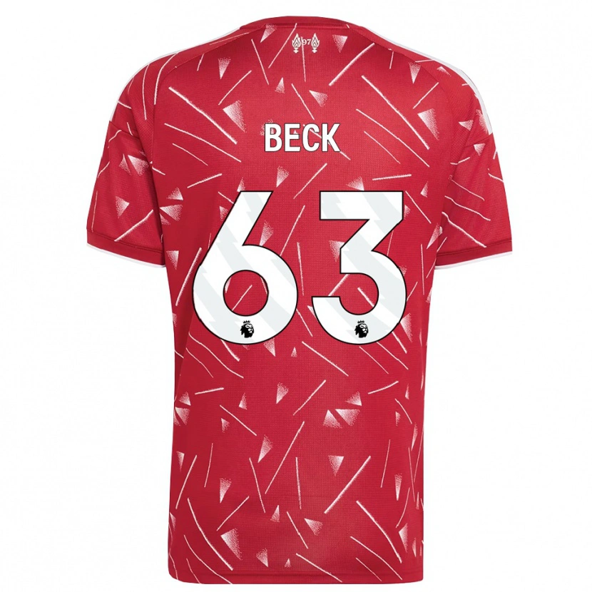 Danxen Kinder Owen Beck #63 Weiß Rot Heimtrikot Trikot 2026/27 T-Shirt