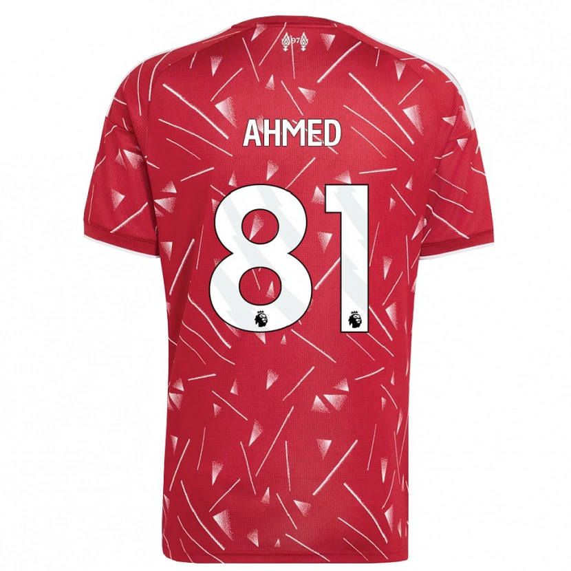 Danxen Kinder Karim Ahmed #81 Weiß Rot Heimtrikot Trikot 2026/27 T-Shirt