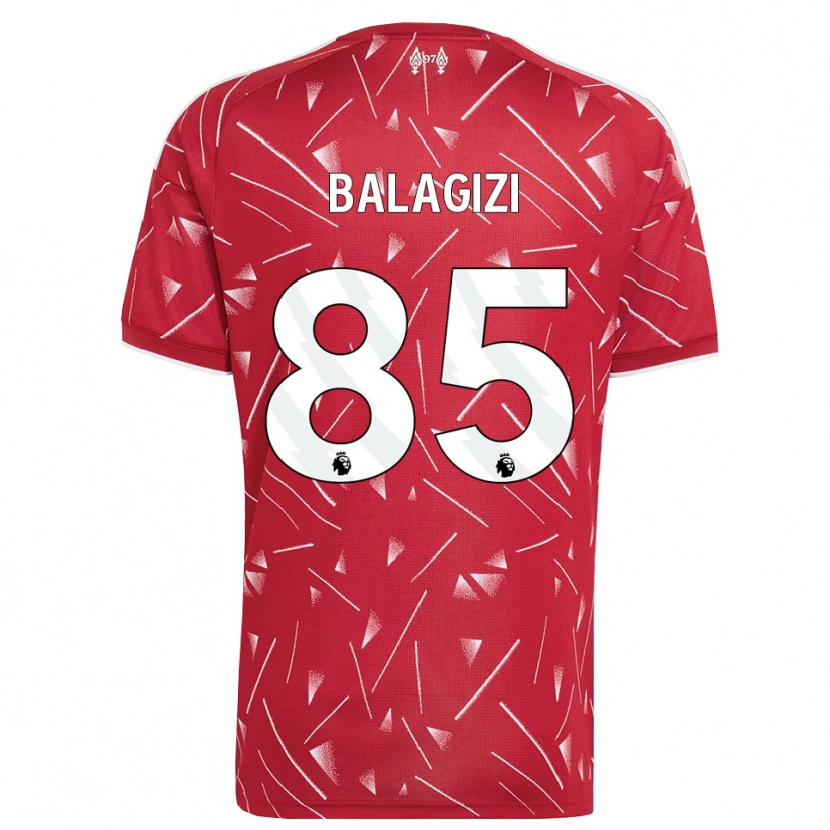 Danxen Kinder James Balagizi #85 Weiß Rot Heimtrikot Trikot 2026/27 T-Shirt