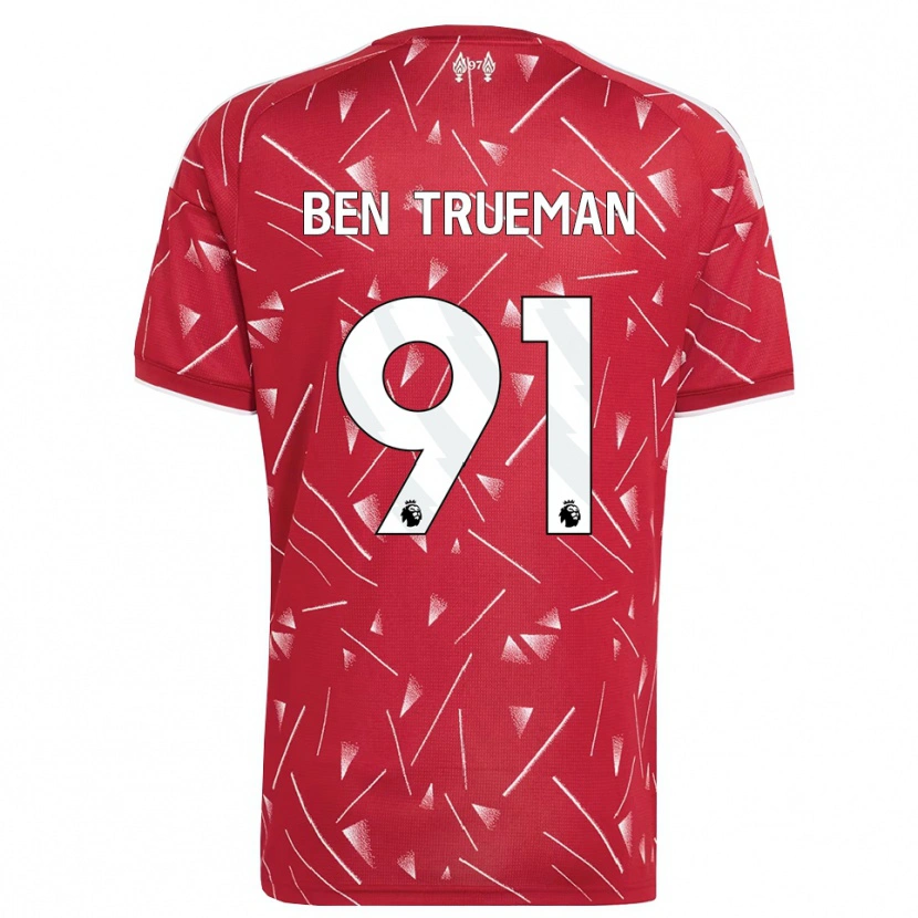 Danxen Kinder Ben Trueman #91 Weiß Rot Heimtrikot Trikot 2026/27 T-Shirt