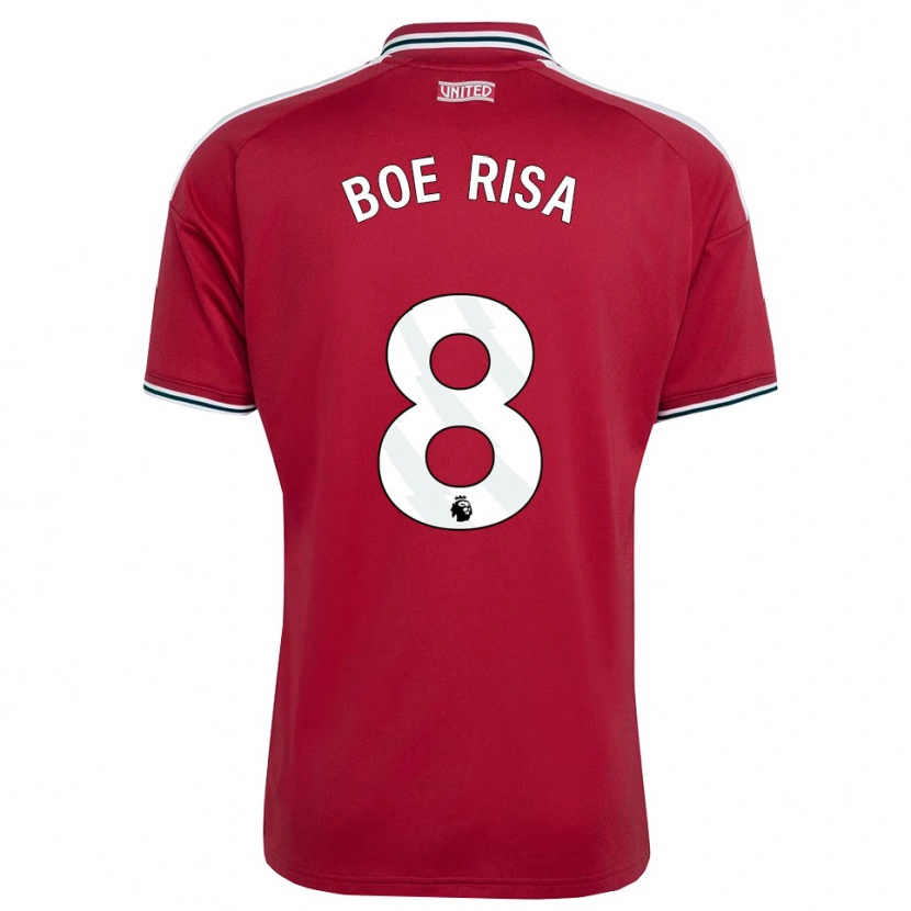 Danxen Kinder Vilde Boe Risa #8 Rot Gelb Weiß Heimtrikot Trikot 2026/27 T-Shirt