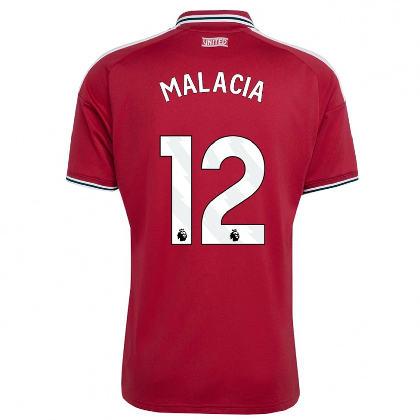 Danxen Kinder Tyrell Malacia #12 Rot Gelb Weiß Heimtrikot Trikot 2026/27 T-Shirt