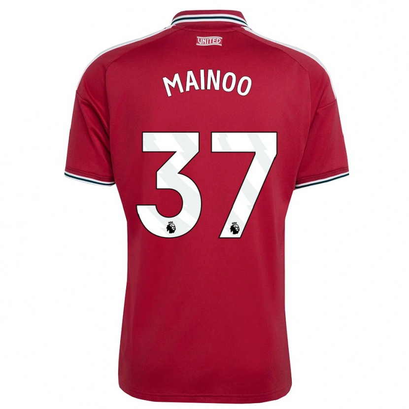 Danxen Kinder Kobbie Mainoo #37 Rot Gelb Weiß Heimtrikot Trikot 2026/27 T-Shirt