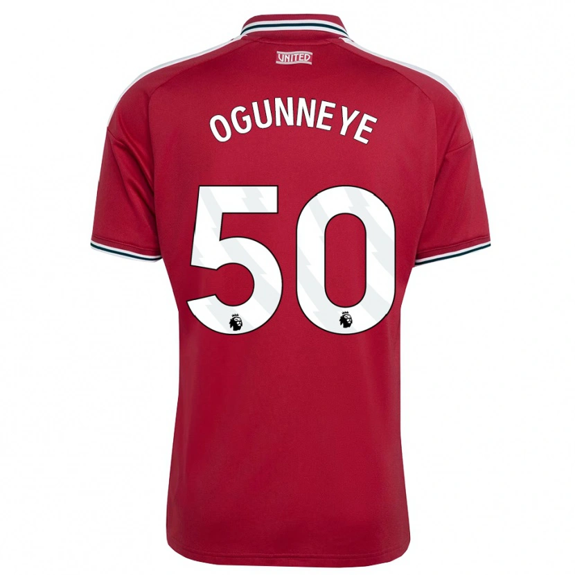 Danxen Kinder Habeeb Ogunneye #50 Rot Gelb Weiß Heimtrikot Trikot 2026/27 T-Shirt