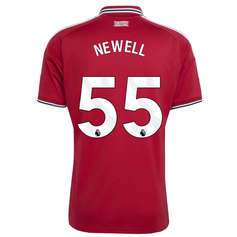 Danxen Kinder Lucy Newell #55 Rot Gelb Weiß Heimtrikot Trikot 2026/27 T-Shirt