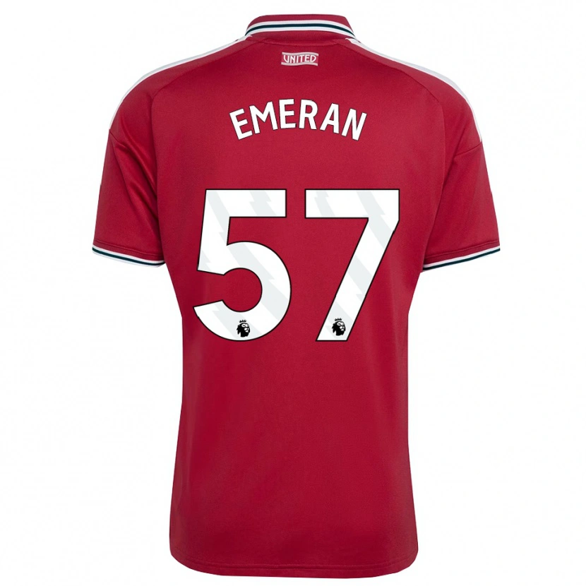Danxen Kinder Noam Emeran #57 Rot Gelb Weiß Heimtrikot Trikot 2026/27 T-Shirt