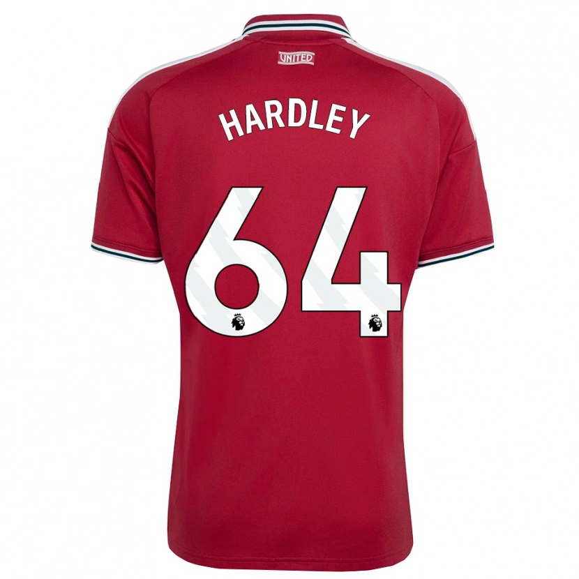 Danxen Kinder Bjorn Hardley #64 Rot Gelb Weiß Heimtrikot Trikot 2026/27 T-Shirt