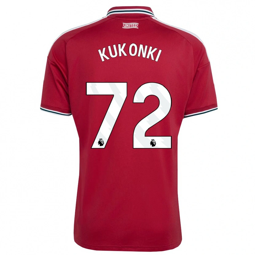 Danxen Kinder Godwill Kukonki #72 Rot Gelb Weiß Heimtrikot Trikot 2026/27 T-Shirt