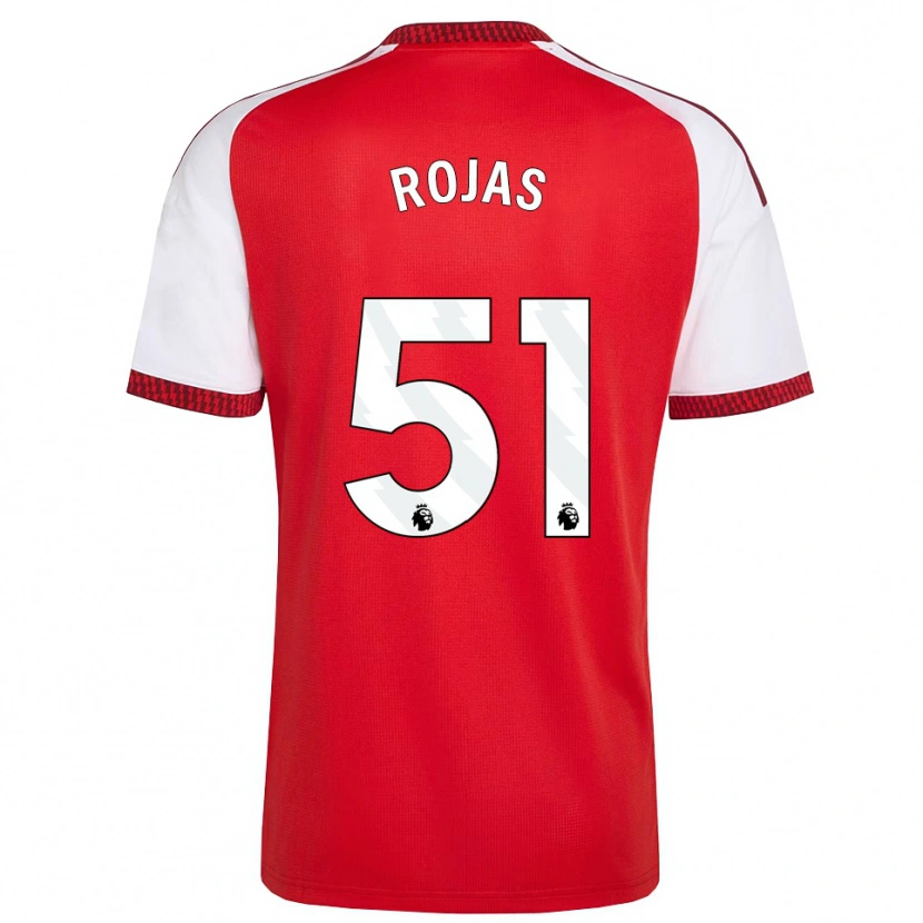 Danxen Kinder Alexei Rojas #51 Rot Weiß Schwarz Heimtrikot Trikot 2026/27 T-Shirt