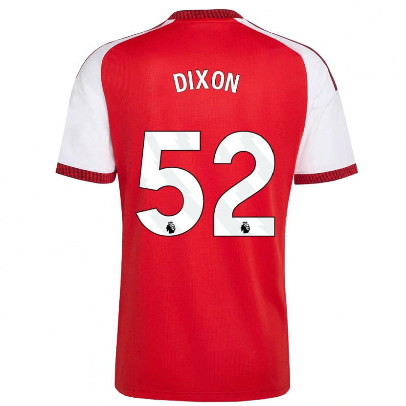 Danxen Kinder Jaden Dixon #52 Rot Weiß Schwarz Heimtrikot Trikot 2026/27 T-Shirt