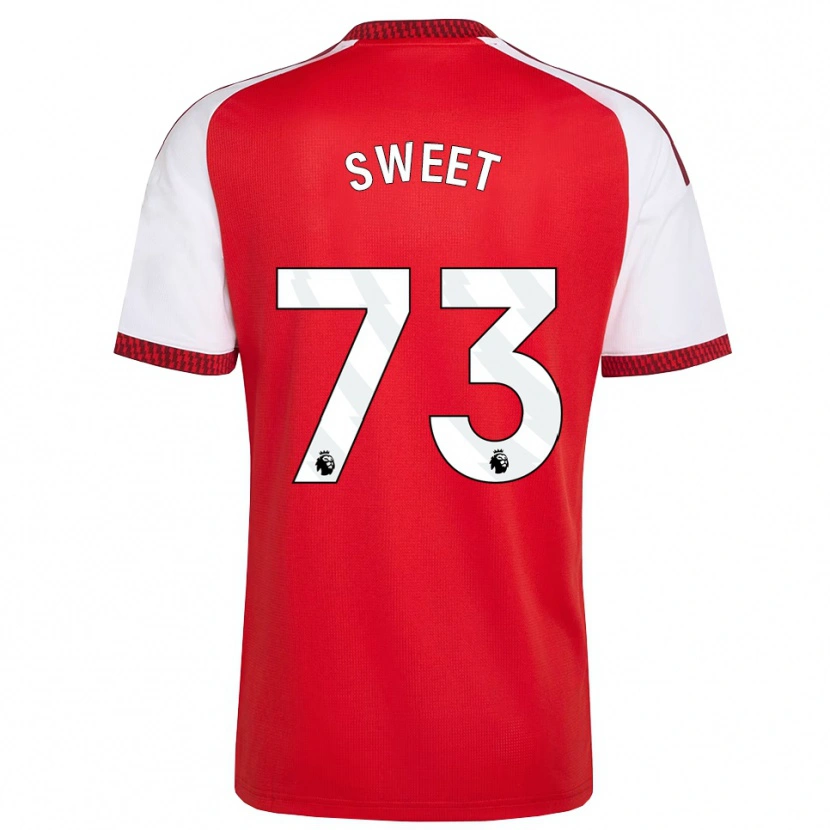 Danxen Kinder James Sweet #73 Rot Weiß Schwarz Heimtrikot Trikot 2026/27 T-Shirt