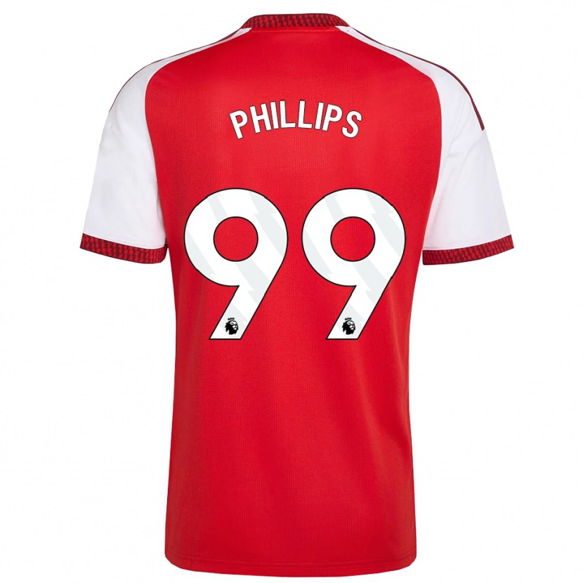 Danxen Kinder Charlie Phillips #99 Rot Weiß Schwarz Heimtrikot Trikot 2026/27 T-Shirt