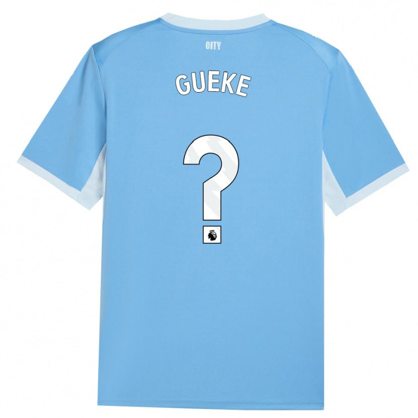 Danxen Kinder William Gueke #0 Hellhimmelblau Weiß Heimtrikot Trikot 2026/27 T-Shirt