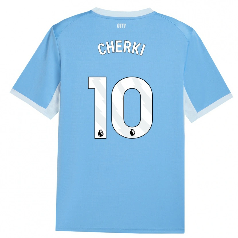 Danxen Kinder Rayan Cherki #10 Hellhimmelblau Weiß Heimtrikot Trikot 2026/27 T-Shirt
