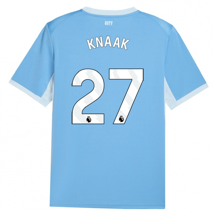 Danxen Kinder Rebecca Knaak #27 Hellhimmelblau Weiß Heimtrikot Trikot 2026/27 T-Shirt