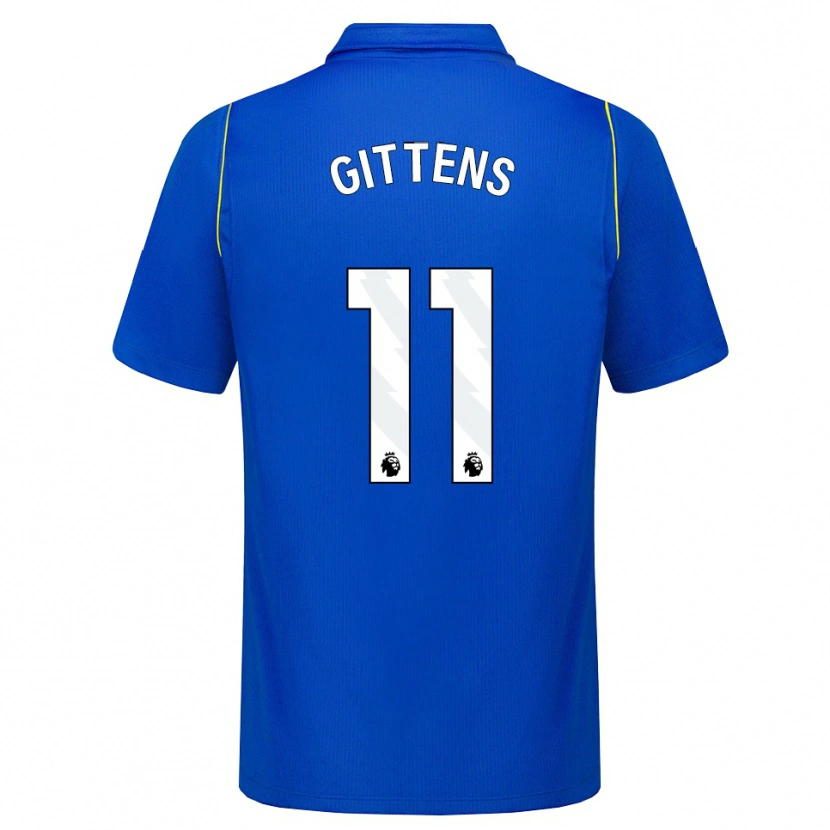 Danxen Kinder Jamie Gittens #11 Blau Gelb Heimtrikot Trikot 2026/27 T-Shirt