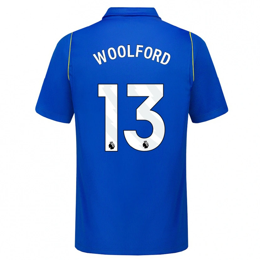 Danxen Kinder Aaron Woolford #13 Blau Gelb Heimtrikot Trikot 2026/27 T-Shirt