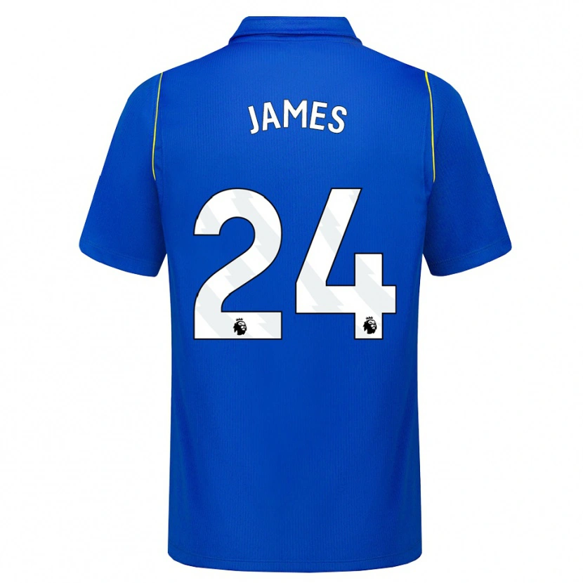 Danxen Kinder Reece James #24 Blau Gelb Heimtrikot Trikot 2026/27 T-Shirt