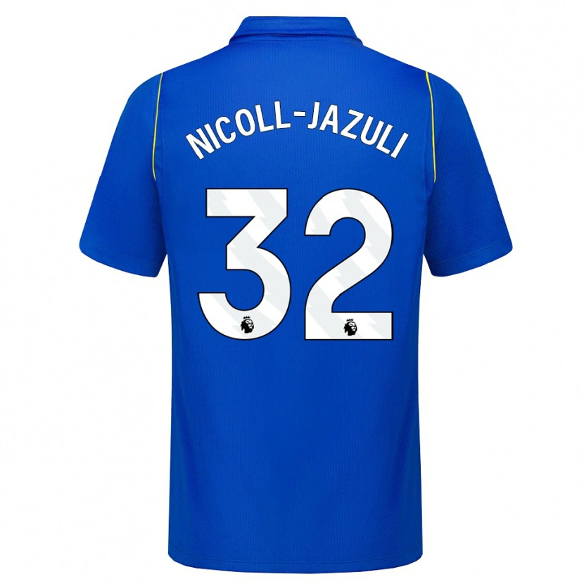 Danxen Kinder Mahdi Nicoll-Jazuli #32 Blau Gelb Heimtrikot Trikot 2026/27 T-Shirt