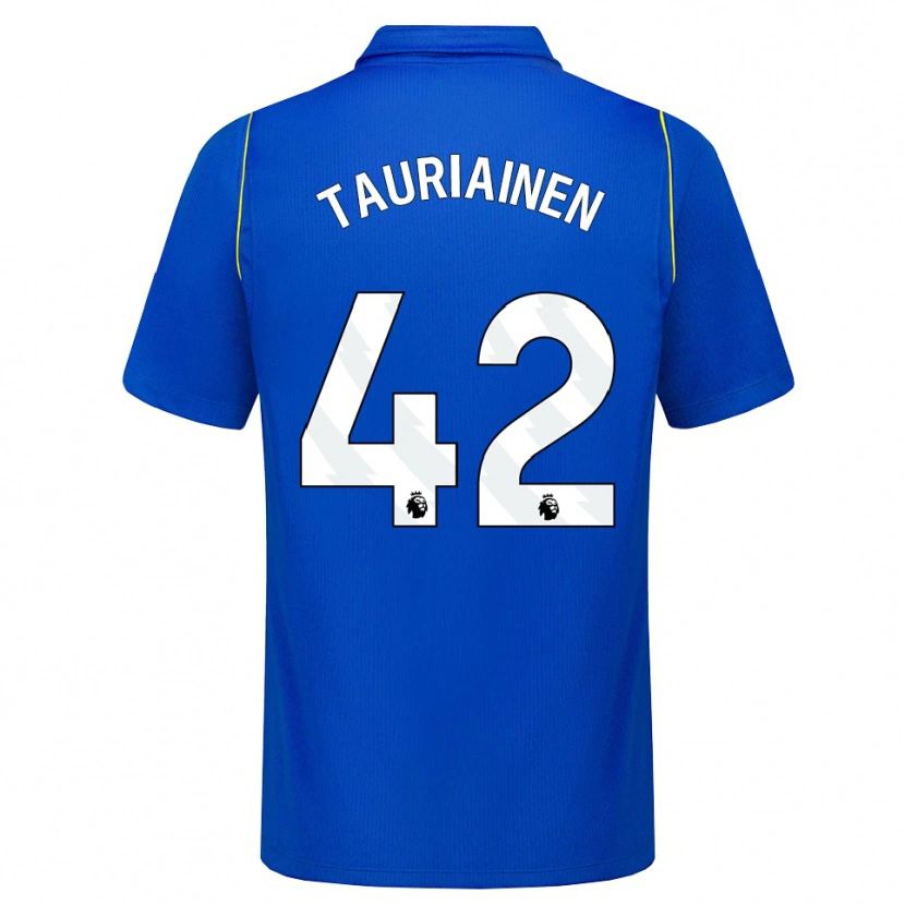 Danxen Kinder Jimi Tauriainen #42 Blau Gelb Heimtrikot Trikot 2026/27 T-Shirt