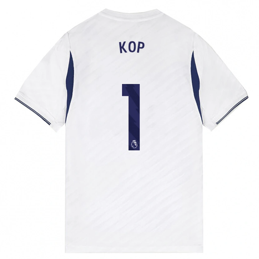 Danxen Kinder Lize Kop #1 Weiß Rot Violett Heimtrikot Trikot 2026/27 T-Shirt