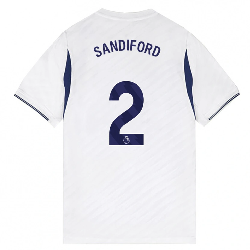 Danxen Kinder Oscar Sandiford #2 Weiß Rot Violett Heimtrikot Trikot 2026/27 T-Shirt