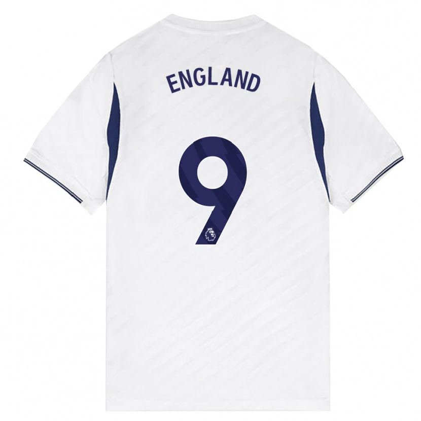 Danxen Kinder Bethany England #9 Weiß Rot Violett Heimtrikot Trikot 2026/27 T-Shirt