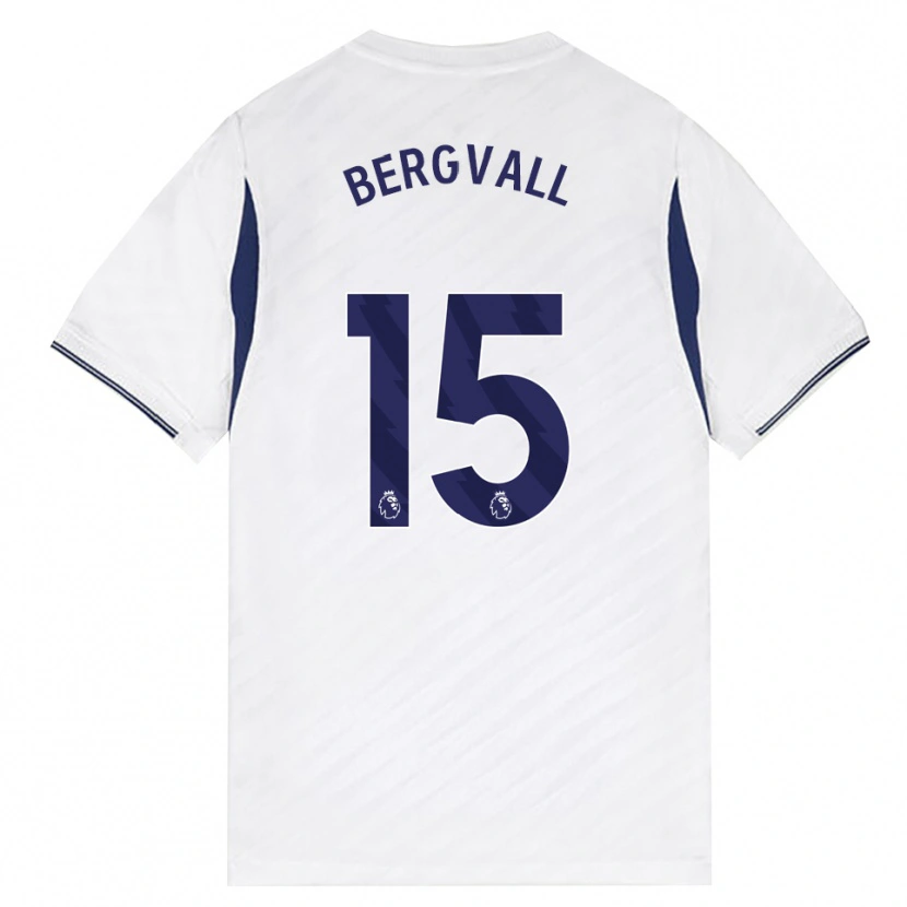 Danxen Kinder Lucas Bergvall #15 Weiß Rot Violett Heimtrikot Trikot 2026/27 T-Shirt