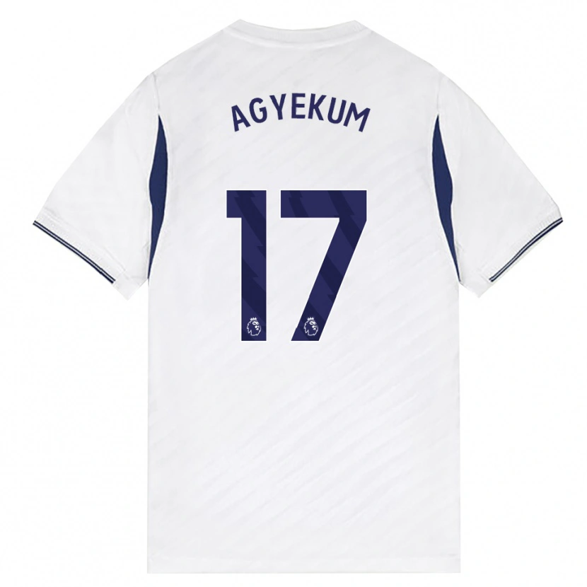 Danxen Kinder Ezra Agyekum #17 Weiß Rot Violett Heimtrikot Trikot 2026/27 T-Shirt