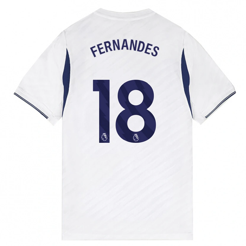 Danxen Kinder Mateus Fernandes #18 Weiß Rot Violett Heimtrikot Trikot 2026/27 T-Shirt