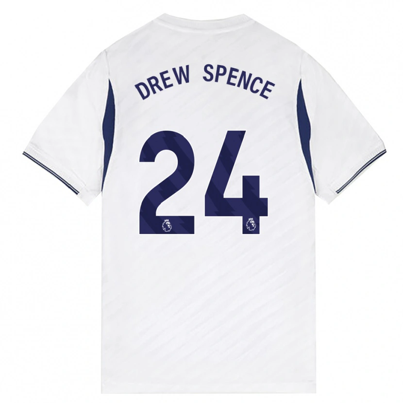 Danxen Kinder Drew Spence #24 Weiß Rot Violett Heimtrikot Trikot 2026/27 T-Shirt