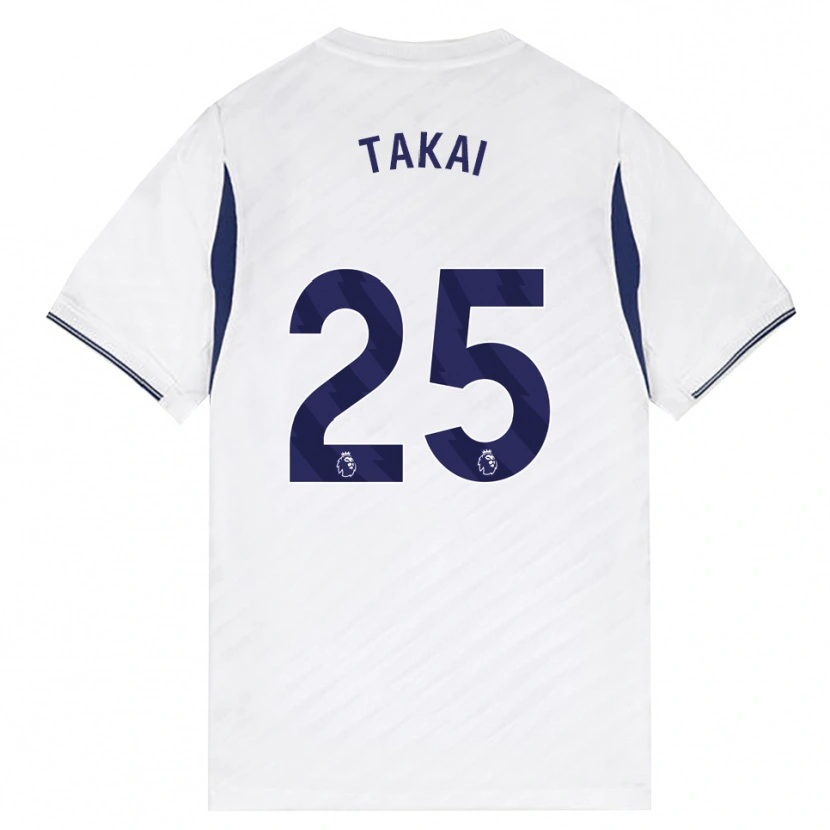 Danxen Kinder Kota Takai #25 Weiß Rot Violett Heimtrikot Trikot 2026/27 T-Shirt