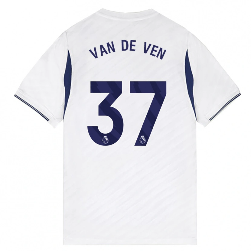 Danxen Kinder Micky Van De Ven #37 Weiß Rot Violett Heimtrikot Trikot 2026/27 T-Shirt