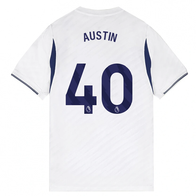 Danxen Kinder Brandon Austin #40 Weiß Rot Violett Heimtrikot Trikot 2026/27 T-Shirt