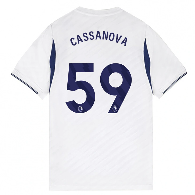 Danxen Kinder Dante Cassanova #59 Weiß Rot Violett Heimtrikot Trikot 2026/27 T-Shirt