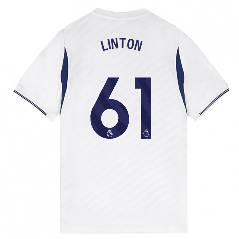 Danxen Kinder Jahziah Linton #61 Weiß Rot Violett Heimtrikot Trikot 2026/27 T-Shirt