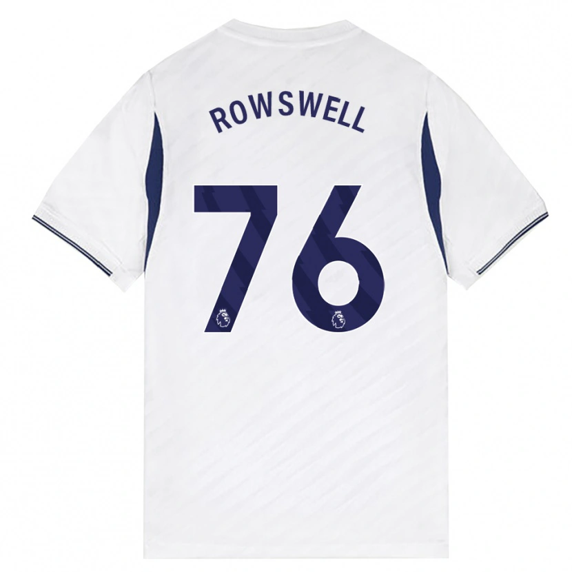 Danxen Kinder James Rowswell #76 Weiß Rot Violett Heimtrikot Trikot 2026/27 T-Shirt