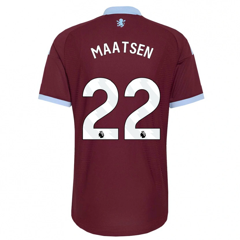 Danxen Kinder Ian Maatsen #22 Kornblumenblau Burgund Heimtrikot Trikot 2026/27 T-Shirt