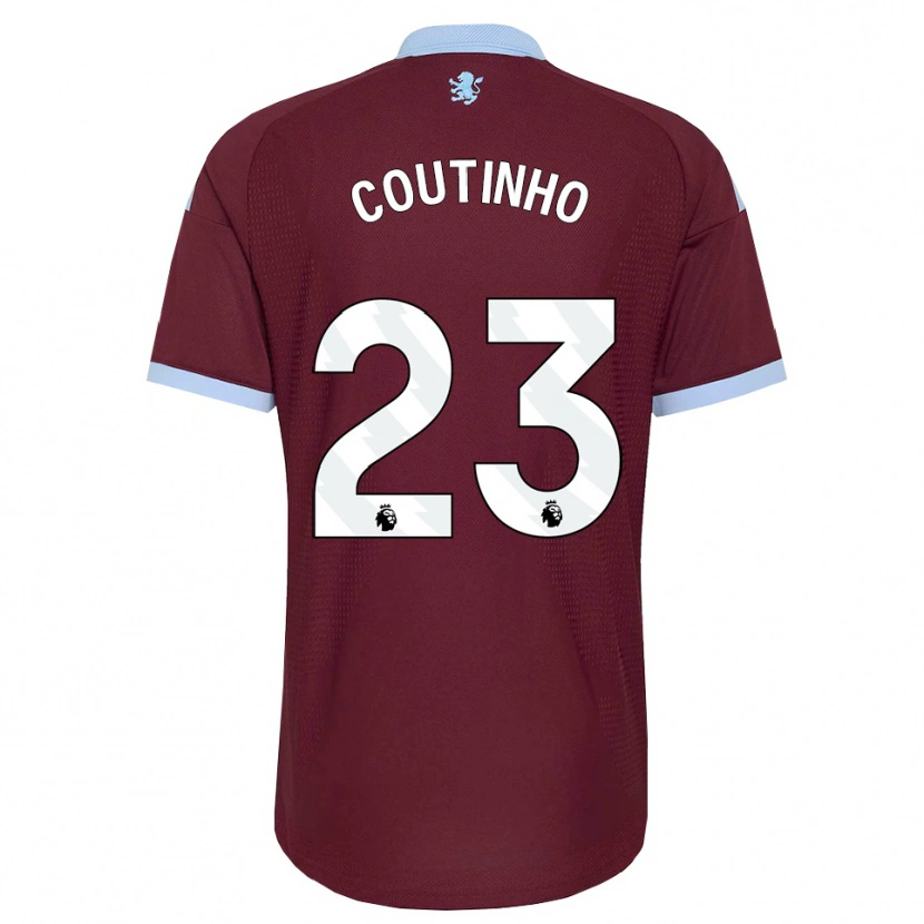Danxen Kinder Philippe Coutinho #23 Kornblumenblau Burgund Heimtrikot Trikot 2026/27 T-Shirt