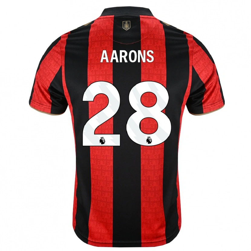 Danxen Kinder Max Aarons #28 Goldgelb Rot Schwarz Heimtrikot Trikot 2026/27 T-Shirt