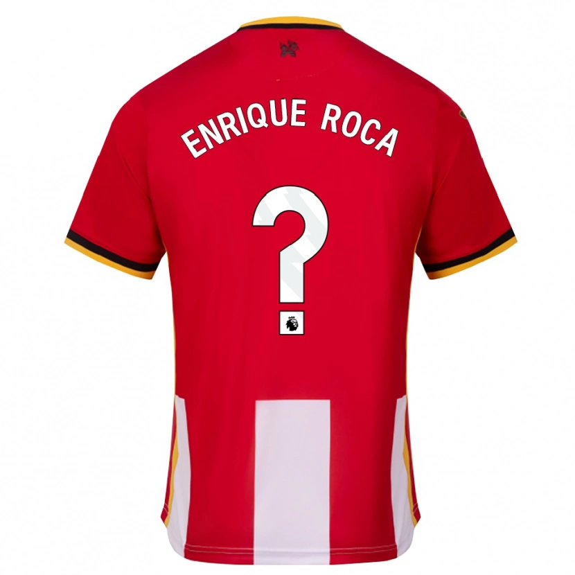 Danxen Kinder Enrique Roca #0 Gelb Schwarz Rot Heimtrikot Trikot 2026/27 T-Shirt
